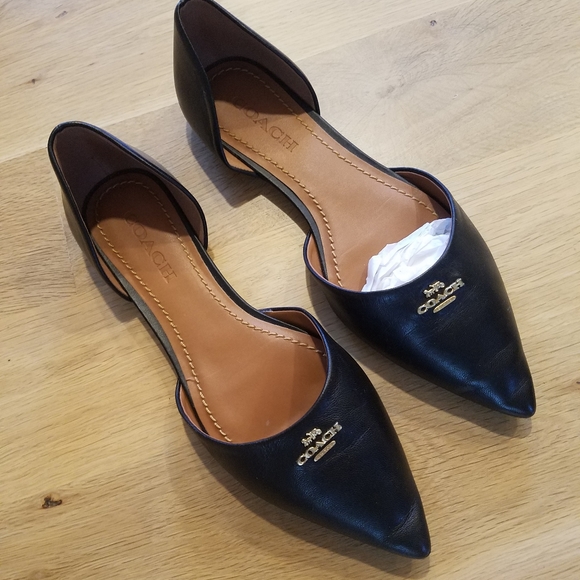 Coach Shoes - Coach Black Flats